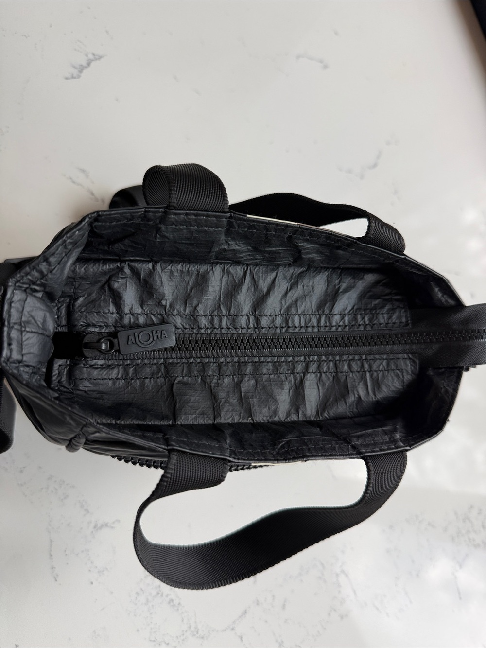 ALOHA Collection Le Voyageur crossbody bag Caffe On Black Color - Picture 6 of 14